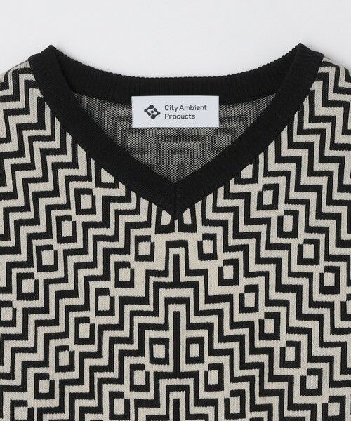 SHIPS / シップス ベスト | City Ambient Products:〈手洗い可能〉ジオメトリック ジャカード ニット ベスト | 詳細3