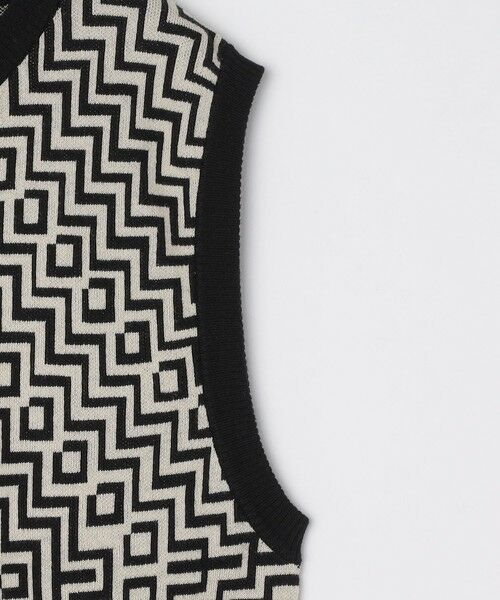 SHIPS / シップス ベスト | City Ambient Products:〈手洗い可能〉ジオメトリック ジャカード ニット ベスト | 詳細5