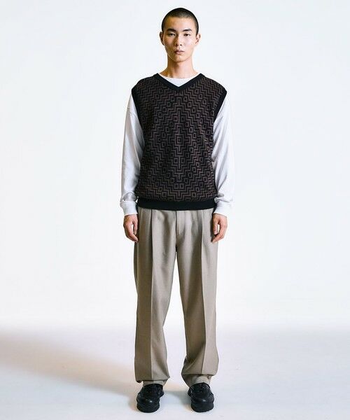 SHIPS / シップス ベスト | City Ambient Products:〈手洗い可能〉ジオメトリック ジャカード ニット ベスト | 詳細8