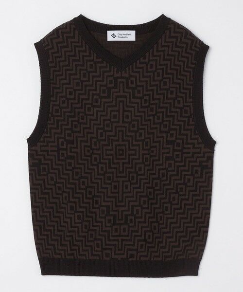 SHIPS / シップス ベスト | City Ambient Products:〈手洗い可能〉ジオメトリック ジャカード ニット ベスト | 詳細19