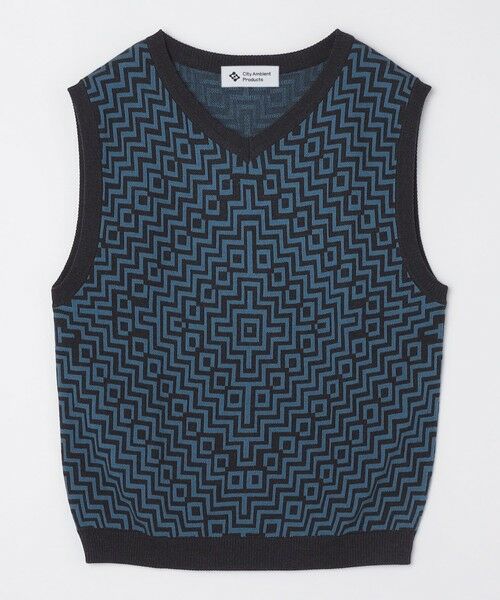 SHIPS / シップス ベスト | City Ambient Products:〈手洗い可能〉ジオメトリック ジャカード ニット ベスト | 詳細21
