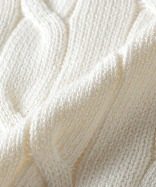 SHIPS / シップス ベスト | ALANPAINE: 7ゲージ ケーブル編み コットン クリケット ニット ベスト | 詳細1