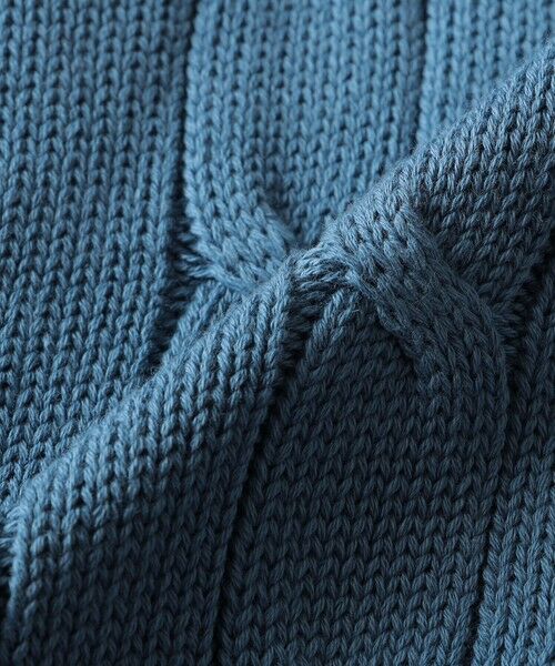 SHIPS / シップス ベスト | ALANPAINE: 7ゲージ ケーブル編み コットン クリケット ニット ベスト | 詳細6