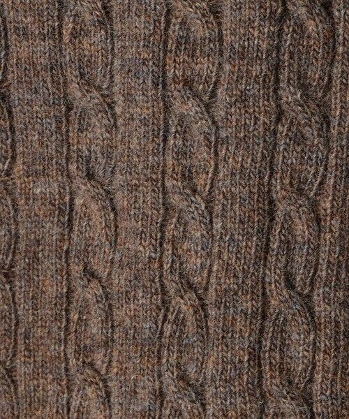 SHIPS / シップス ベスト | ALAN PAINE: 12ゲージ ジーロンラム ケーブル編み Vネック ニットベスト | 詳細2