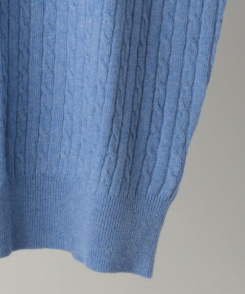 SHIPS / シップス ベスト | ALAN PAINE: 12ゲージ ジーロンラム ケーブル編み Vネック ニットベスト | 詳細6