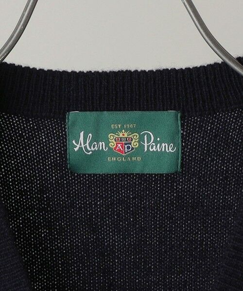 SHIPS / シップス ベスト | ALAN PAINE: 7ゲージ アーガイル Vネック ニットベスト | 詳細3