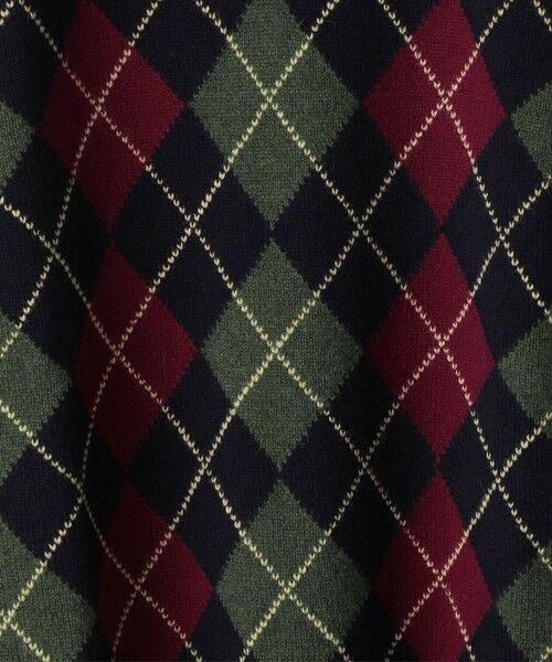 SHIPS / シップス ベスト | ALAN PAINE: 7ゲージ アーガイル Vネック ニットベスト | 詳細6