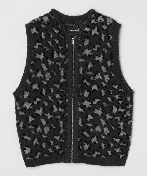 SHIPS / シップス ベスト | TOWNCRAFT:〈手洗い可能〉ヴィンテージ パターン 総柄 シャギー ニット ベスト | 詳細1