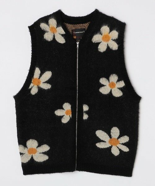 SHIPS / シップス ベスト | TOWNCRAFT:〈手洗い可能〉ヴィンテージ パターン 総柄 シャギー ニット ベスト | 詳細13