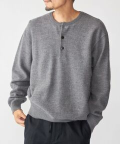 SHIPS / シップス ニット・セーター | SHIPS: ヘビー ボイルド ヘンリーネック ニット