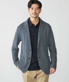 SHIPS / シップス ナイロンジャケット | 【SHIPS別注】FLY3: コットン/リネン ヘリンボーン ニット ブレザー