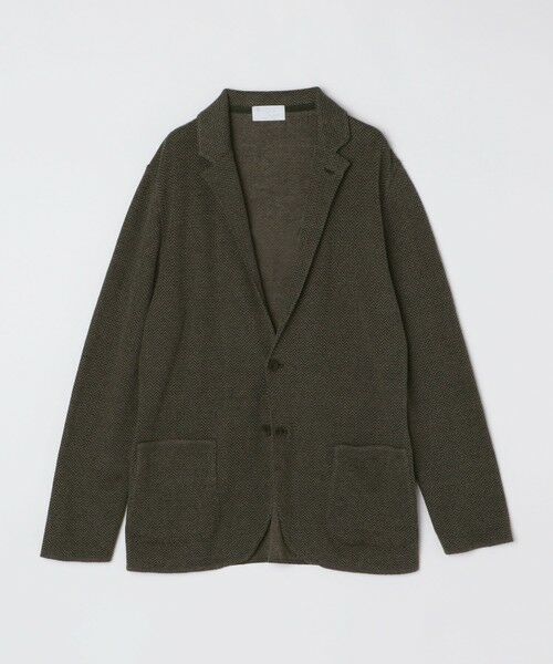 SHIPS / シップス ナイロンジャケット | 【SHIPS別注】FLY3: コットン/リネン ヘリンボーン ニット ブレザー | 詳細6