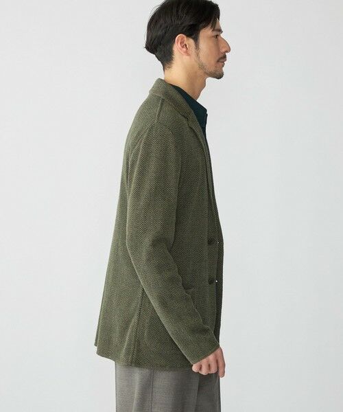 SHIPS / シップス ナイロンジャケット | 【SHIPS別注】FLY3: コットン/リネン ヘリンボーン ニット ブレザー | 詳細3