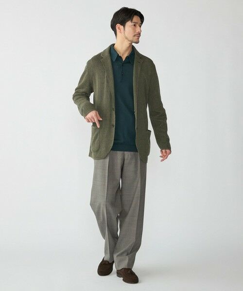 SHIPS / シップス ナイロンジャケット | 【SHIPS別注】FLY3: コットン/リネン ヘリンボーン ニット ブレザー | 詳細4