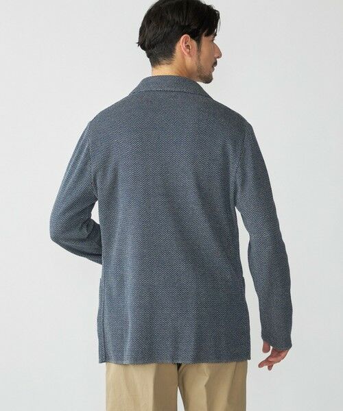 SHIPS / シップス ナイロンジャケット | 【SHIPS別注】FLY3: コットン/リネン ヘリンボーン ニット ブレザー | 詳細18