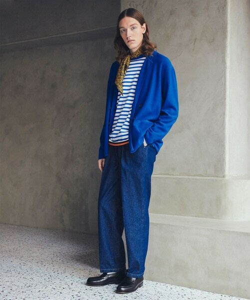 SHIPS / シップス ナイロンジャケット | BATEAUX DE SHIPS: リネン ダブル ブレスト ニット ジャケット | 詳細2