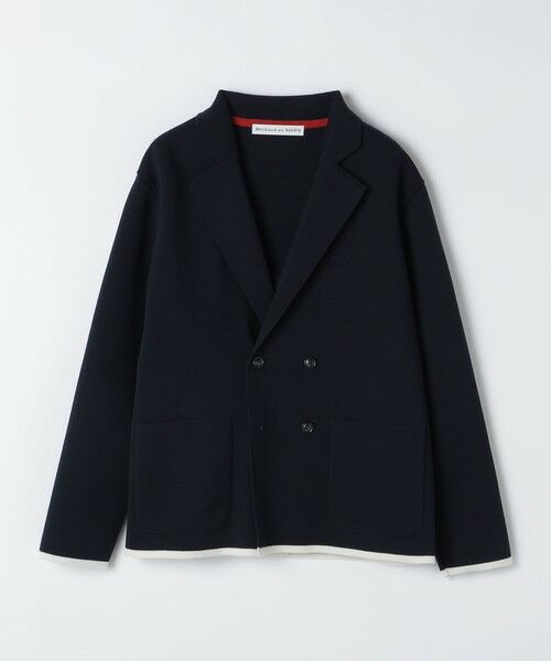 SHIPS / シップス ナイロンジャケット | BATEAUX DE SHIPS: ミラノリブ ダブルブレスト ジャケット | 詳細3