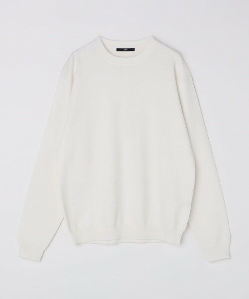 SHIPS / シップス ニット・セーター | 【WEB限定】SHIPS:〈ネックが選べる/手洗い可能〉テレワーク ビズ ワンポイント ロゴ ニット | 詳細4