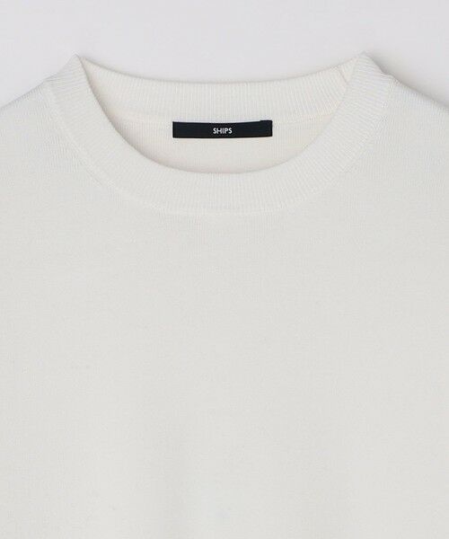 SHIPS / シップス ニット・セーター | 【WEB限定】SHIPS:〈ネックが選べる/手洗い可能〉テレワーク ビズ ワンポイント ロゴ ニット | 詳細5