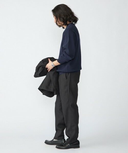 SHIPS / シップス ニット・セーター | 【WEB限定】SHIPS:〈ネックが選べる/手洗い可能〉テレワーク ビズ ワンポイント ロゴ ニット | 詳細21