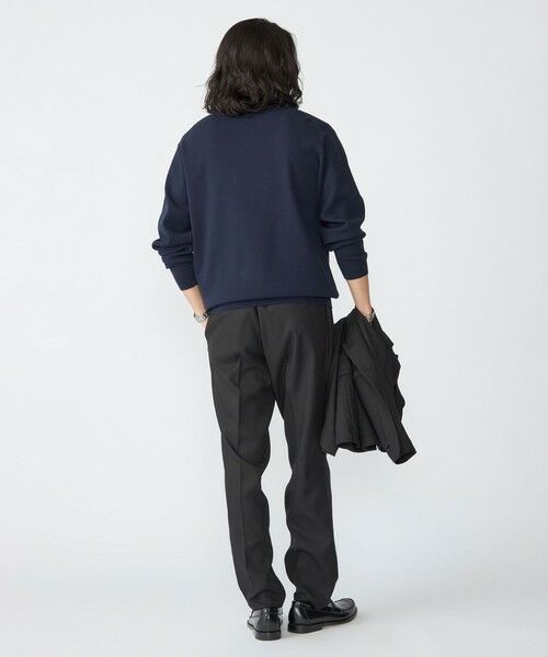 SHIPS / シップス ニット・セーター | 【WEB限定】SHIPS:〈ネックが選べる/手洗い可能〉テレワーク ビズ ワンポイント ロゴ ニット | 詳細22