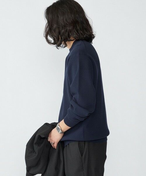 SHIPS / シップス ニット・セーター | 【WEB限定】SHIPS:〈ネックが選べる/手洗い可能〉テレワーク ビズ ワンポイント ロゴ ニット | 詳細25