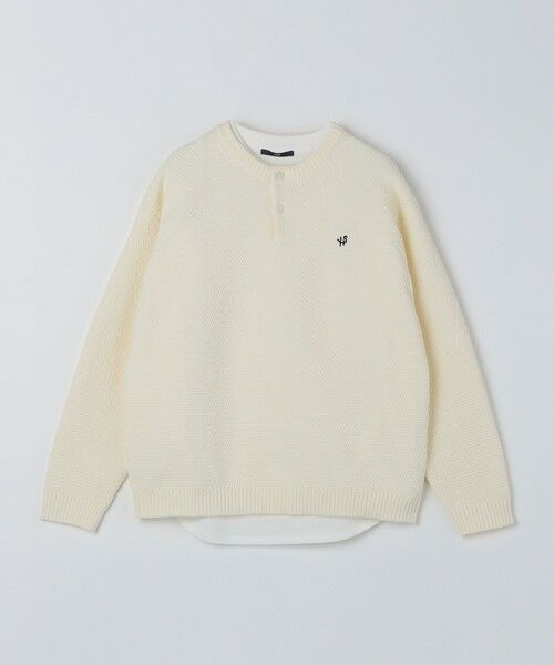 SHIPS / シップス ニット・セーター | 【WEB限定】SHIPS: ヘンリーネック レイヤード ニット | 詳細4