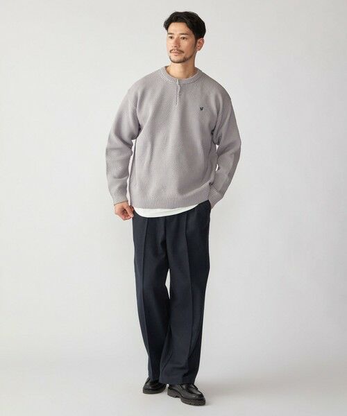 SHIPS / シップス ニット・セーター | 【WEB限定】SHIPS: ヘンリーネック レイヤード ニット | 詳細7