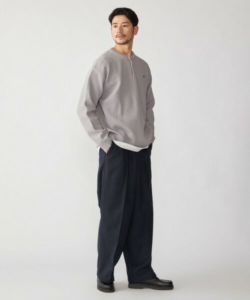 SHIPS / シップス ニット・セーター | 【WEB限定】SHIPS: ヘンリーネック レイヤード ニット | 詳細8