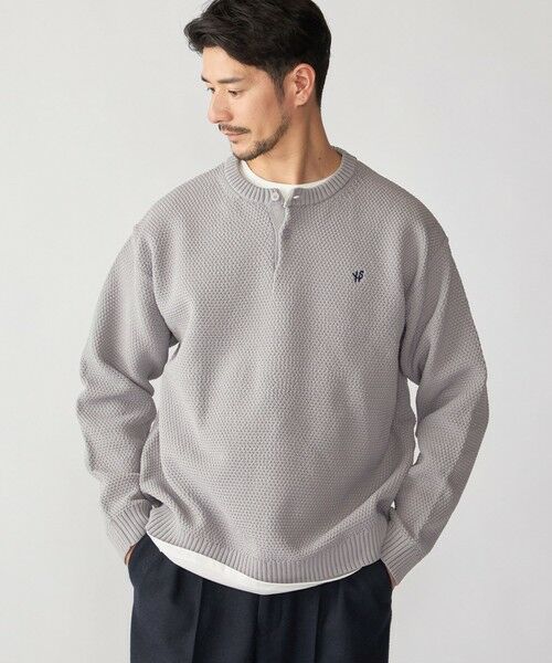 SHIPS / シップス ニット・セーター | 【WEB限定】SHIPS: ヘンリーネック レイヤード ニット | 詳細9