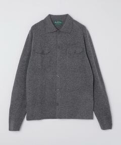 SHIPS / シップス ニット・セーター | ALANPAINE: ジーロング ウール 12ゲージ 2ポケット ニットシャツ