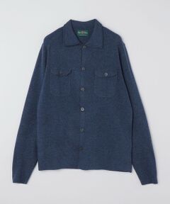 SHIPS / シップス ニット・セーター | ALANPAINE: ジーロング ウール 12ゲージ 2ポケット ニットシャツ