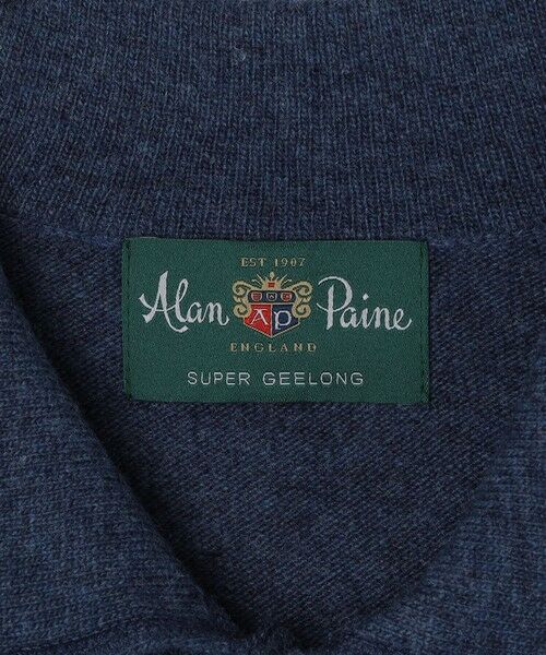 SHIPS / シップス ニット・セーター | ALANPAINE: ジーロング ウール 12ゲージ 2ポケット ニットシャツ | 詳細5