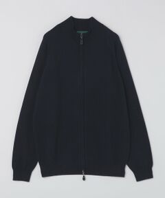 SHIPS / シップス ニット・セーター | ALANPAINE: 12ゲージ ウール/コットン ファネルネック ジップアップ ニット