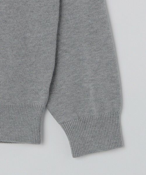 SHIPS / シップス ニット・セーター | ALANPAINE: 12ゲージ ウール/コットン ファネルネック ジップアップ ニット | 詳細4