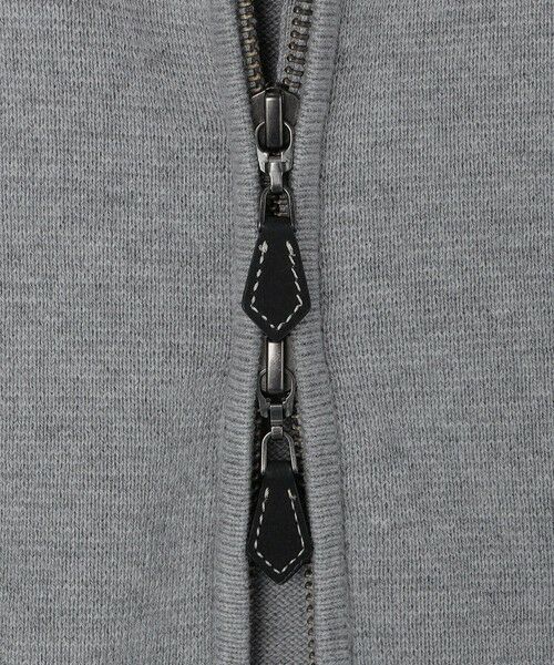 SHIPS / シップス ニット・セーター | ALANPAINE: 12ゲージ ウール/コットン ファネルネック ジップアップ ニット | 詳細5