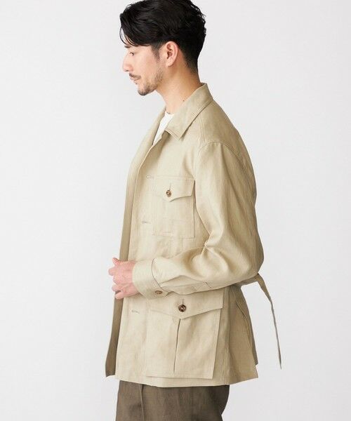 SHIPS / シップス テーラードジャケット | SHIPS: LES LESTON リネン サファリ ジャケット | 詳細2