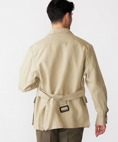 SHIPS / シップス テーラードジャケット | SHIPS: LES LESTON リネン サファリ ジャケット | 詳細3