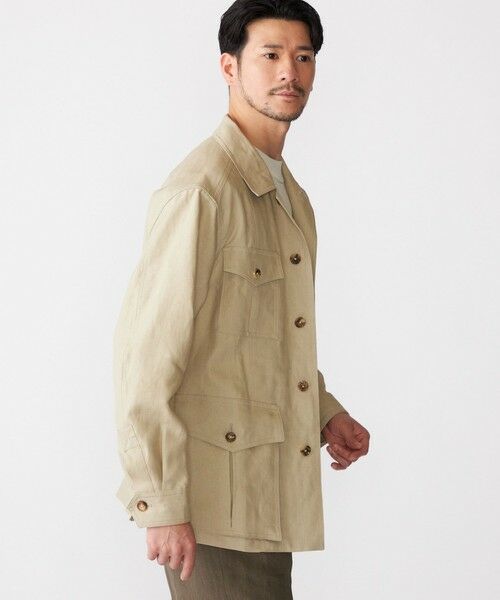 SHIPS / シップス テーラードジャケット | SHIPS: LES LESTON リネン サファリ ジャケット | 詳細4