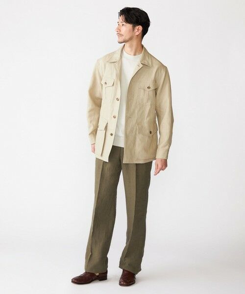 SHIPS / シップス テーラードジャケット | SHIPS: LES LESTON リネン サファリ ジャケット | 詳細5