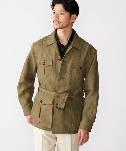 SHIPS / シップス テーラードジャケット | SHIPS: LES LESTON リネン サファリ ジャケット | 詳細11