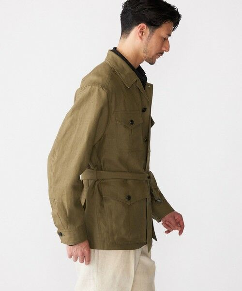 SHIPS / シップス テーラードジャケット | SHIPS: LES LESTON リネン サファリ ジャケット | 詳細15