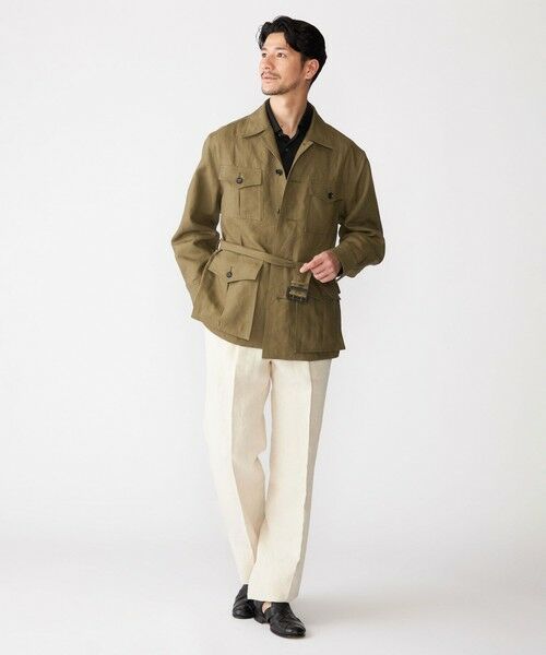 SHIPS / シップス テーラードジャケット | SHIPS: LES LESTON リネン サファリ ジャケット | 詳細17