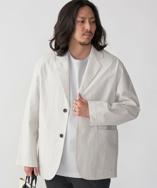 SHIPS / シップス テーラードジャケット | SHIPS: コットン ブロード リラックス シャツ ジャケット | 詳細2