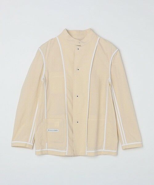 SHIPS / シップス テーラードジャケット | BATEAUX DE SHIPS: 和紙 リネン ポプリン スタンド 4ボタン ジャケット | 詳細8