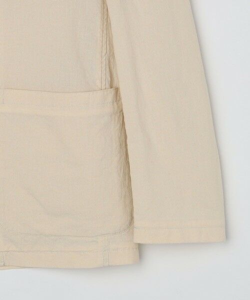 SHIPS / シップス テーラードジャケット | BATEAUX DE SHIPS: 和紙 リネン ポプリン スタンド 4ボタン ジャケット | 詳細10
