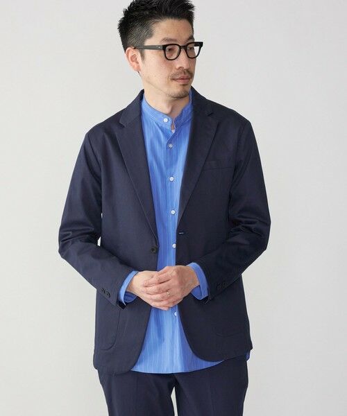 SHIPS / シップス テーラードジャケット | SHIPS: 〈セットアップ対応・手洗い可能〉ウォッシュド ピケ 2ボタン ジャケット | 詳細16