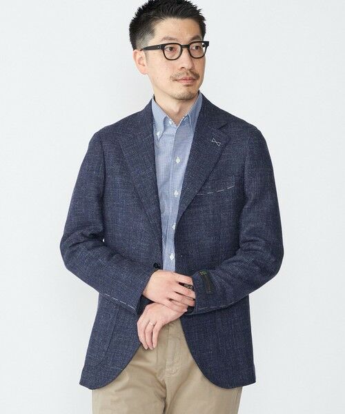 SHIPS / シップス テーラードジャケット | SHIPS: Di Pray メランジ ネイビー ジャケット | 詳細2