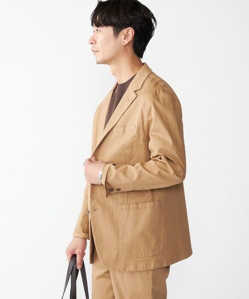 SHIPS / シップス テーラードジャケット | SHIPS:〈手洗い可能・セットアップ対応〉ウォッシュド ピケ 2ボタン ジャケット | 詳細2