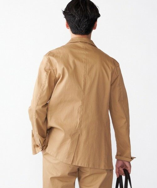 SHIPS / シップス テーラードジャケット | SHIPS:〈手洗い可能・セットアップ対応〉ウォッシュド ピケ 2ボタン ジャケット | 詳細3
